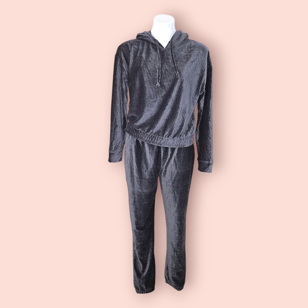 No Boundaries Pajama Set in Black
